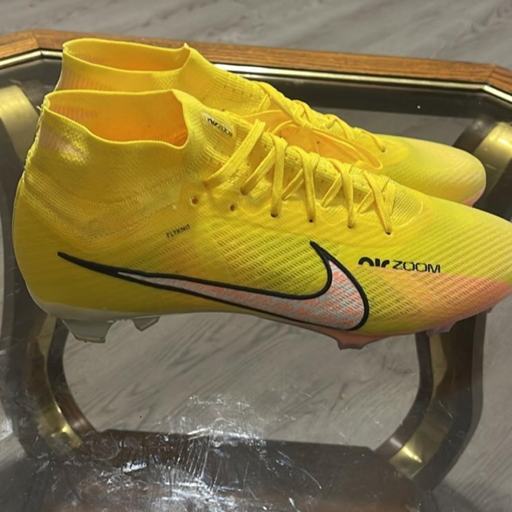 Nike Air Zoom Yellow and Black Cleats